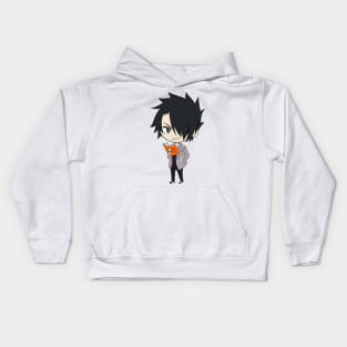 Promised neverland ray chibi Kids Hoodie